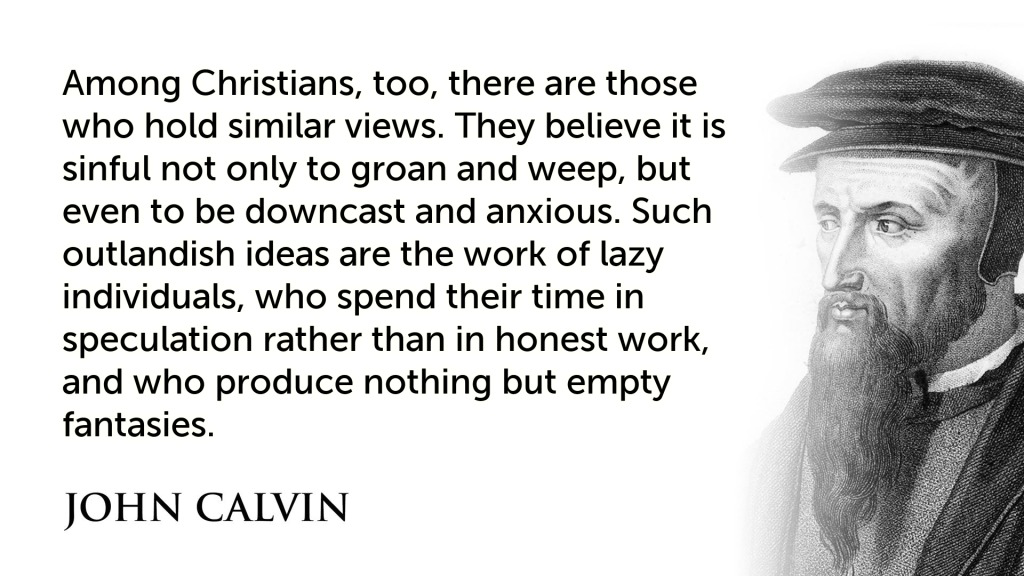 John Calvin antidepression Christians